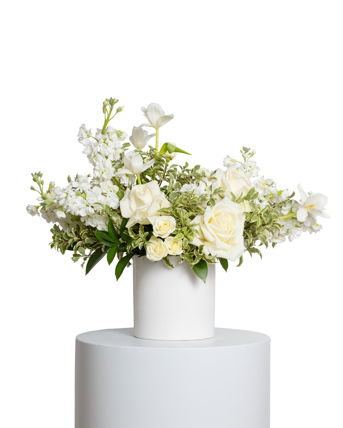 Centro de Mesa Grande - Colección Blanca