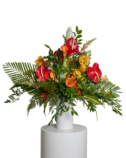 Arreglo Floral Alto - Colección Tropical
