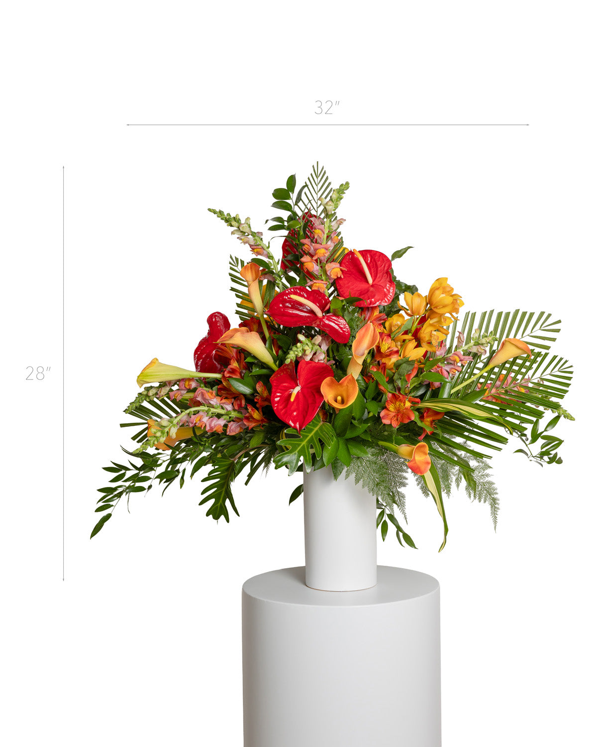 Arreglo Floral Alto - Colección Tropical