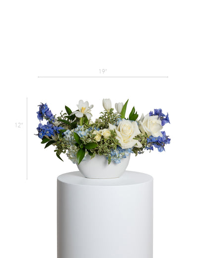 Elongated Centerpiece - Blue Collection