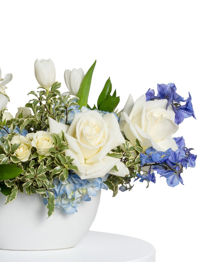 Elongated Centerpiece - Blue Collection