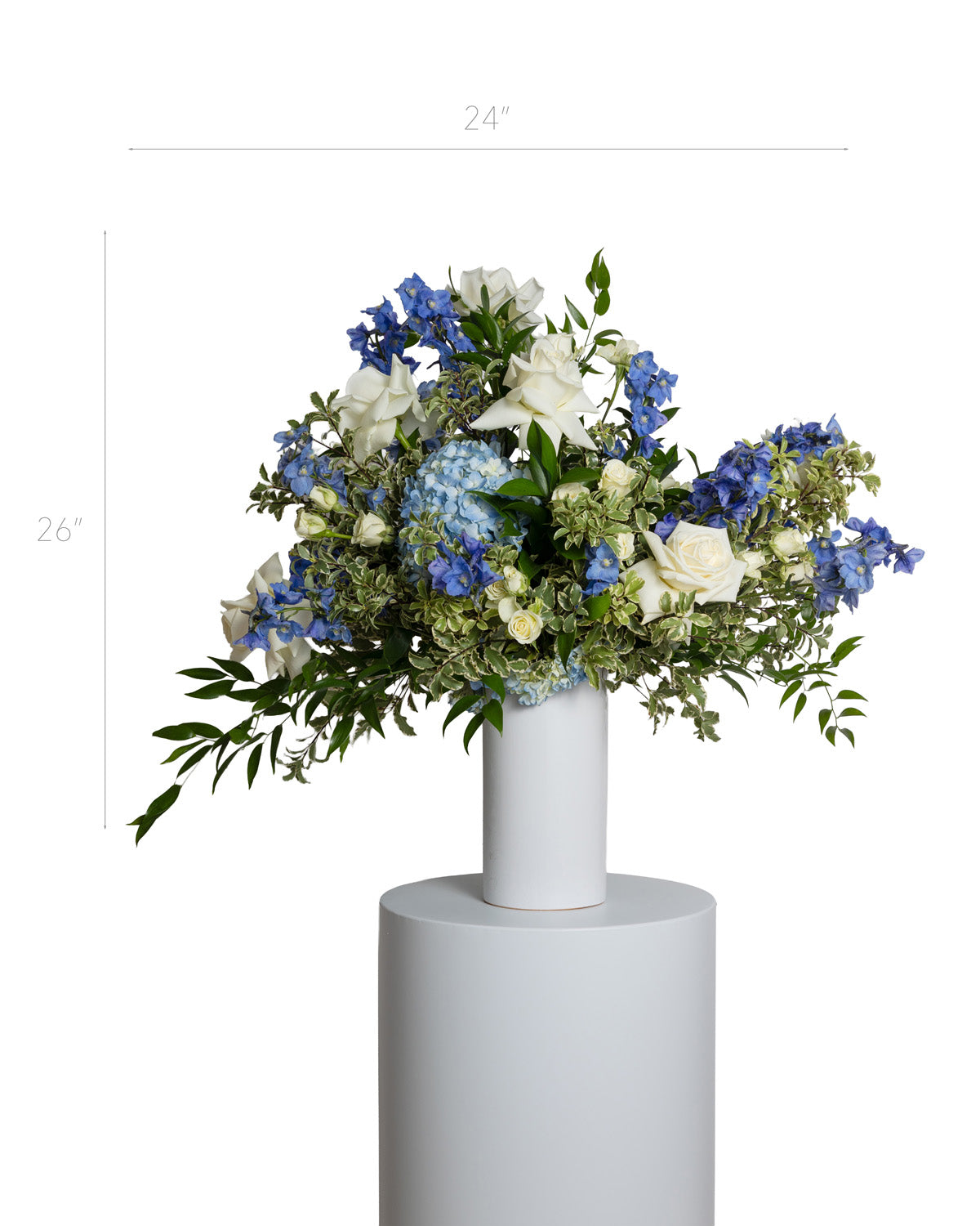 Tall Floral Arrangement - Blue Collection