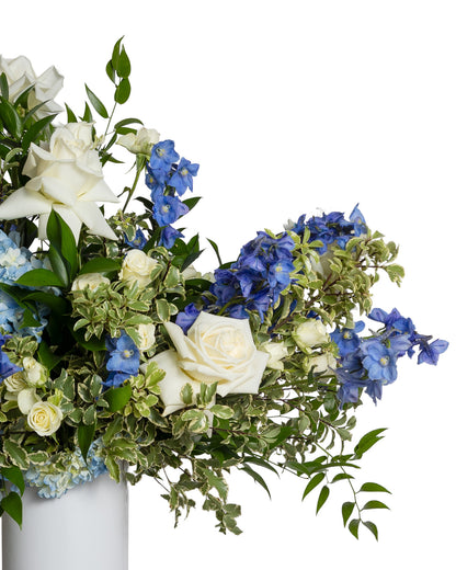 Tall Floral Arrangement - Blue Collection