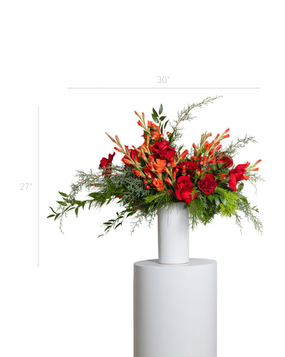 Tall Floral Arrangement - Christmas Collection