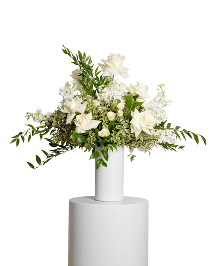 Arreglo Floral Alto - Colección Blanca