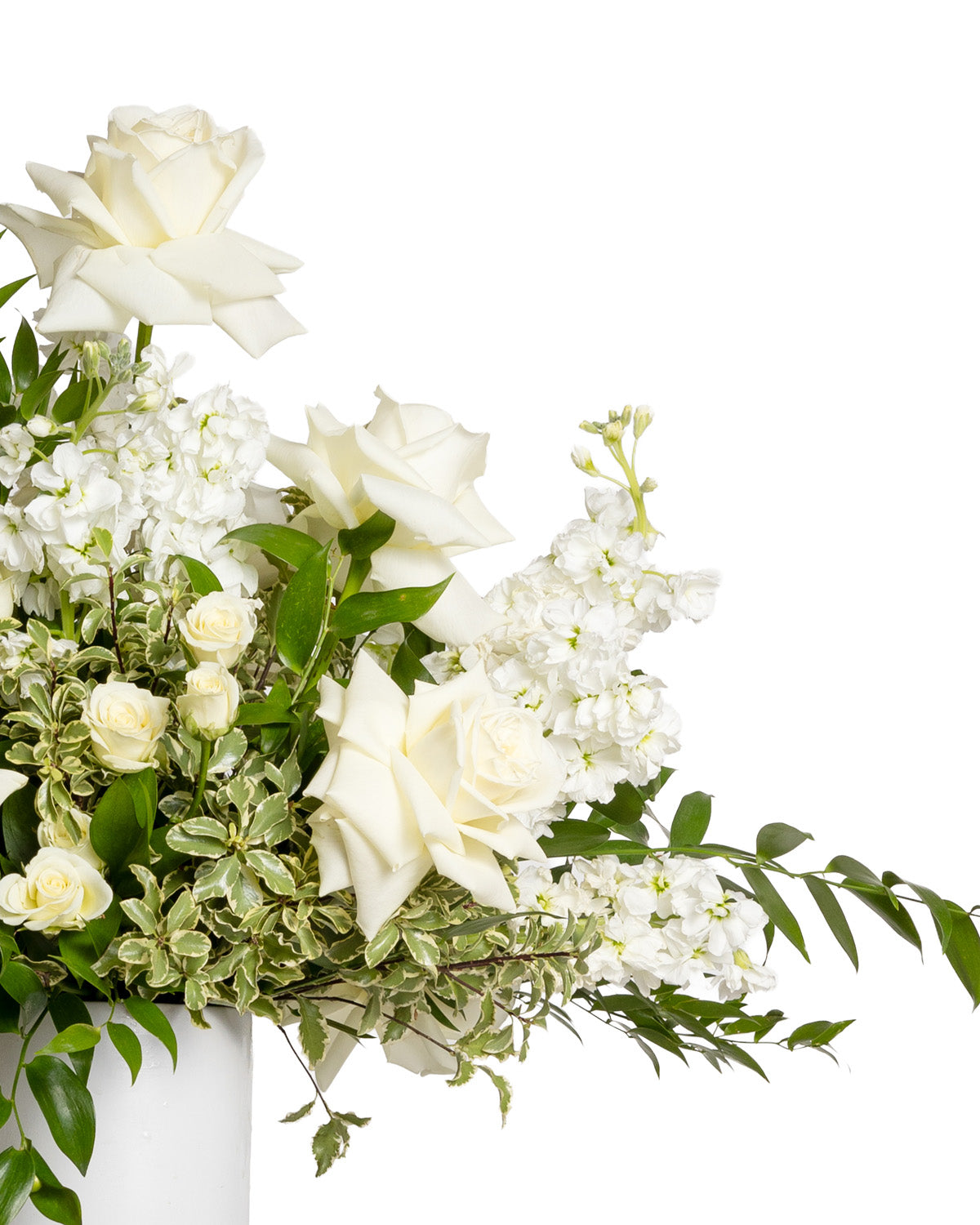 Arreglo Floral Alto - Colección Blanca