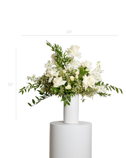 Arreglo Floral Alto - Colección Blanca