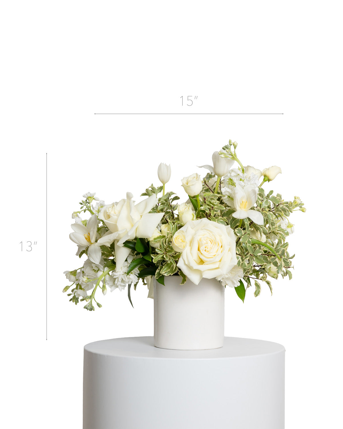 Centro de Mesa Mediano - Colección Blanca