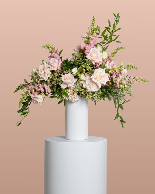 Arreglo Floral Alto - Colección Rosada